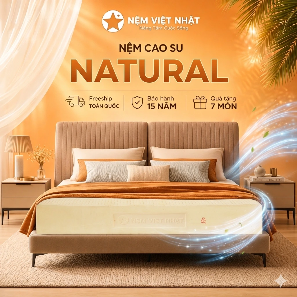 nêm cao su thiên nhiên việt nhật